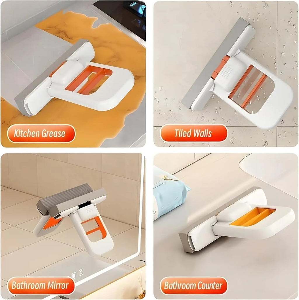 Foldable Mini Sponge Mop | for Kitchen, Bathroom, Car & Glass Bilzeno