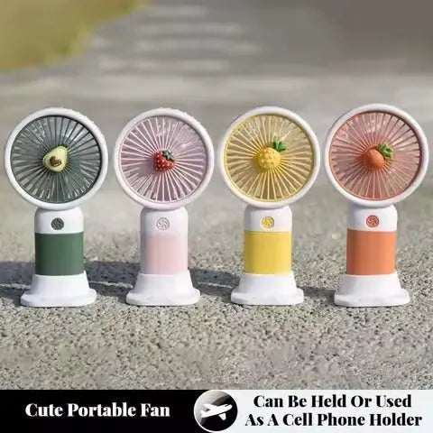 Mini Rechargeable Fruit USB Handheld Fan Bilzeno
