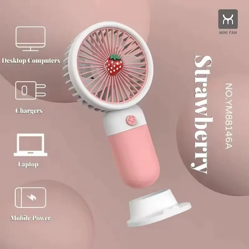 Mini Rechargeable Fruit USB Handheld Fan Bilzeno