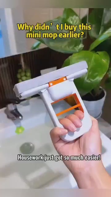 Foldable Mini Sponge Mop | for Kitchen, Bathroom, Car & Glass